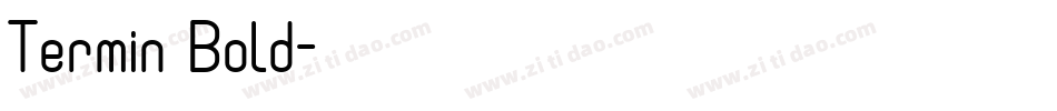 Termin Bold字体转换